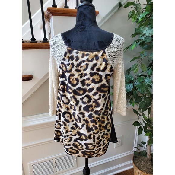 Poeme Women's Multicolor Polyester Long Sleeve Scoop Neck Pullover Blouse Size S - Picture 6 of 9